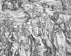 La revelación de San Juan el Divino o El Apocalipsis (detalle) de Albrecht Dürer